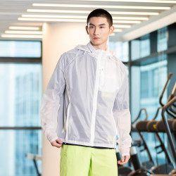DECATHLON 迪卡侬 防风防泼水 男款拉链透气轻薄便携舒适时尚长袖连帽男式外套
