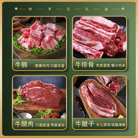 牛腱子牛肉新鲜原切烤肉牛肋条黄牛牛肉牛腩牛排骨牛仔骨宁夏清真