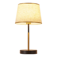 星漫莎 台灯卧室床头灯触摸感应灯现代简约美式复古插电喂奶灯欧式灯具 触摸开关-三色调光12瓦