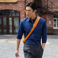 雅戈尔(YOUNGOR)长袖衬衫男素色DP免烫衬衫纯棉面料抗皱平整易打理新品