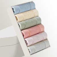 雅鹿运动风纯棉内裤女无痕日系中腰全棉抑菌裆少女三角短裤头 漫漫天气【纯棉固定5条】 L