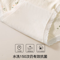 芬腾10条装丨纯棉内裤女100%棉7A抗菌底裆提臀不卡档少女印花三角底裤 【7A】A五种颜色各2条,共 10条 M (80-100斤)