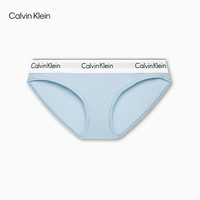 Calvin Klein内衣【明星同款摩登引力带】女士ck提花比基尼三角内裤女F3787AD SRB-天青蓝 1条 M