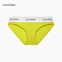 Calvin Klein内衣【明星同款摩登引力带】女士ck提花比基尼三角内裤女F3787AD LRF-青柠绿 1条 XS