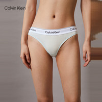 Calvin Klein内衣【明星同款摩登引力带】女士ck提花比基尼三角内裤女F3787AD LKW-海盐蓝 1条 S