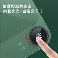TOKIT厨几超薄电磁炉家用多功能火锅大功率 超薄电磁炉Lite【牛油果绿】
