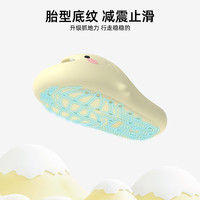 chikoku 小萌鲨拖鞋女夏季家居可爱厚底防滑鲨鱼凉拖鞋男夏 小氖黄 36-37