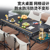 麦瑞迪户外折叠桌铝合金露营野餐铁网桌超轻便携泡茶桌烧烤小桌子露营桌 【铁网+木板】60*40