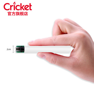 草蜢（CRICKET）打火机 一次性广告白色老式滑轮 彩罩白机带logo 5支 5只