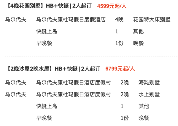 马代亲子游性价比之选，口碑五星岛！马尔代夫康杜玛假日度假酒店 花园别墅4晚套餐（含早晚餐+上岛交通等）