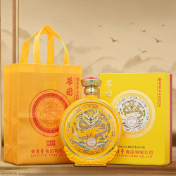 华图 钓鱼台 53度酱香型白酒 999mL 礼盒装