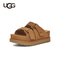 UGG 女士时尚舒适厚底露趾可调式束带休闲凉拖鞋 1155458