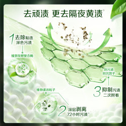 立白 卫仕天然除菌洗衣粉除菌率99.99%祛异味汗味内衣用 480g*1袋 泡泡粉1袋