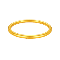老凤祥黄金手镯999足金古法传承实心手镯素圈女士金手镯结婚三金送老婆 实心56#/约17.23g顺丰速发