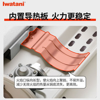 岩谷(Iwatani)卡式炉套装便携式户外炉具防风防爆烧烤露营家用火锅套装卡磁炉锅 ZB-29S+不锈钢鸳鸯锅+收纳箱+气*4