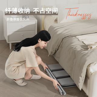 肯泰（KENTAI）梯子家用折叠人字梯伸缩楼梯室内多功能加厚三步工程梯F1W-HUI3 暮云灰 3步梯
