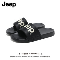 JEEP/吉普拖鞋男居家防滑软底凉拖男士户外时尚沙滩一字拖男