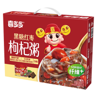 喜多多桂圆莲子0添加椰果八宝粥 冰糖百合小米粥黑糖红枣枸杞粥送礼 黑糖枸杞粥*12