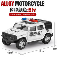 溪鸟儿童玩具车模型男孩宝宝益智玩具仿真合金回力越野车 白色越野车