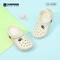 斯乃纳 儿童洞洞鞋夏季2025新款男女孩包头凉拖鞋防滑中大童亲子款