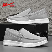 回力男鞋一脚蹬男鞋2025夏季透气软底爸爸鞋子男老北京布鞋男