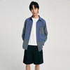 simple pieces衬衣男女同款P夏季新品宽松天丝拼接休闲长袖衬衫
