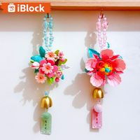 iBLOCK 积木新品 拼装花朵 祈愿花 拼图 新奇特 送女朋友生日礼物