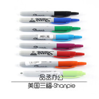 Sharpie 锐意 美国三福Sharpie可伸缩防干记号笔 按动记号笔无尘净化笔标记笔32701