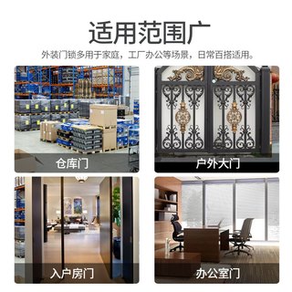 金点原子C级叶片外装门锁室外门木门铁门房门通用外装门防盗锁225