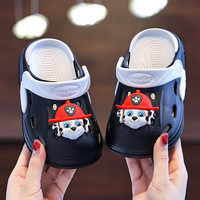 汪汪队立大功儿童拖鞋男童女童洞洞鞋防滑耐磨透气居家宝宝洞洞鞋 黑色 32 -33内长20CM 脚长19-19.5cm穿