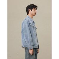 春夏GXG牛仔夹克男潮流宽松牛仔外套休闲夹克男