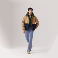Levi's李维斯25年春季男士拼接撞色街头休闲宽松双面穿外套 蓝褐/绿色 001HW-0000 L