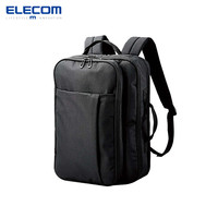 ELECOM 宜丽客 双肩包商务手提包电脑包适用于华为苹果戴尔背包书包女