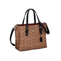 COACH Mollie25 品牌徽标拉链 女士手提包