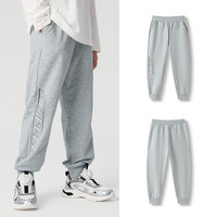 balabala巴拉巴拉男童装长裤儿童裤子2025春夏装亲肤透气亲子 浅花灰 春秋款00205