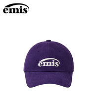 EMIS韩国emis帽子棒球帽鸭舌帽男女同款春夏大头围纯色软顶显脸小 新标经典棒球帽（升级款）紫色