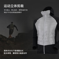 KAILAS凯乐石AR40运动棉服男Primaloft保暖防静电户外P棉连帽夹克 玄青黑 XL