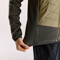 KAILAS凯乐石AR40运动棉服男Primaloft保暖防静电户外P棉连帽夹克 苔石绿/岩岭灰 L