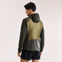 KAILAS凯乐石AR40运动棉服男Primaloft保暖防静电户外P棉连帽夹克 苔石绿/岩岭灰 XL