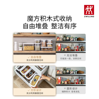 双立人(ZWILLING)抽真空密封罐厨房收纳盒真空机抽气泵食品级防潮密封收纳罐储物罐 真空魔方盒3M号2900ml