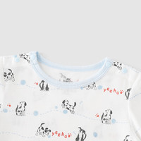 YeeHoO英氏婴儿哈衣新生儿衣服宝宝连体衣包屁衣夏季爬服纯棉短袖薄款夏 青果襟哈【2件装】 73cm （建议6-9个月）