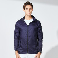 男士皮肤衣春夏透气连帽旅行轻便薄款户外风衣外套