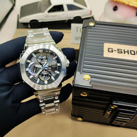 卡西欧(CASIO)G-SHOCK手表男GMC-B2100D AD太阳能蓝牙日产八角全金属指针 GMC-B2100D-1A 太阳能蓝牙八角