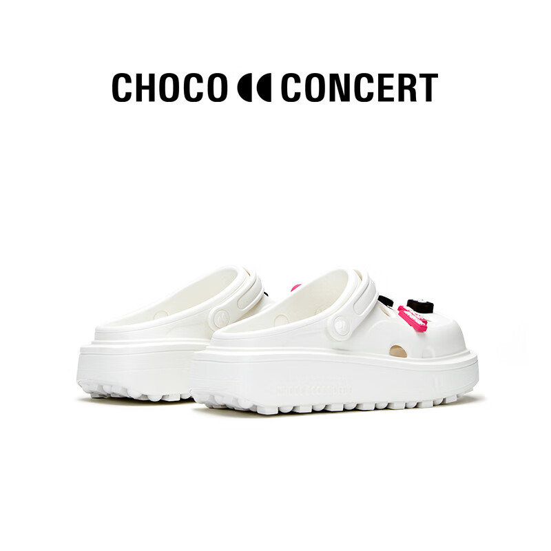 CHOCO CONCERT 魏大勋同款设计鞋履 圆方不对称洞洞鞋女夏季