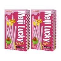 meiji/明治 乐喜 草莓味 涂层饼干条 90g