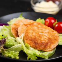 禧美海产 三文鱼玲珑马蹄饼240g 6枚独立装 大西洋三文鱼 宝宝辅食 早餐饼 三文鱼玲珑马蹄饼 240g