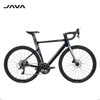 佳沃JAVA新款公路自行车佳沃鱼雷6TOP-7120碳纤维前叉公路24变速油压 亮光白 XL54 [身高183-195] 24