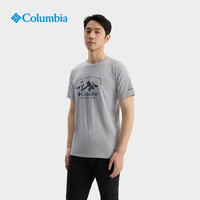 Columbia哥伦比亚户外25春夏男女时尚印花短袖运动T恤AE2959 044 修身版男女同款型 XL (185/104A)