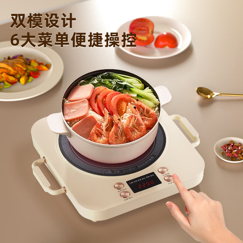  LeiFan/雷凡 2200W大功率爆炒 电陶炉  杏色