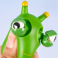 玩小匠瞪眼小菜虫儿童捏捏乐减压神器情绪宣泄器材爆眼小虫子解压小玩具 1只瞪眼小菜虫-解压神器